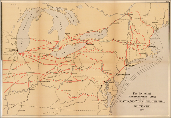 84-New England, Mid-Atlantic and Midwest Map By United States GPO