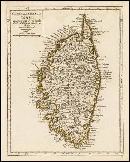 56-France, Italy and Balearic Islands Map By Didier Robert de Vaugondy