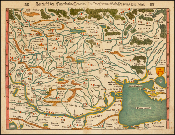 16-Poland, Russia, Ukraine and Baltic Countries Map By Sebastian Munster