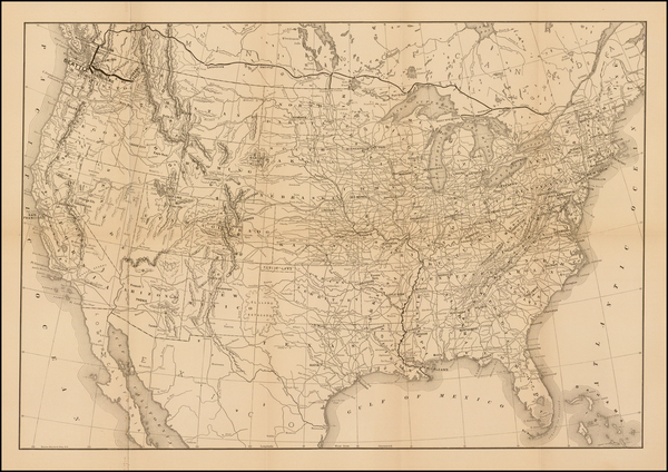 81-United States Map By Flemming, Brewster & Alley