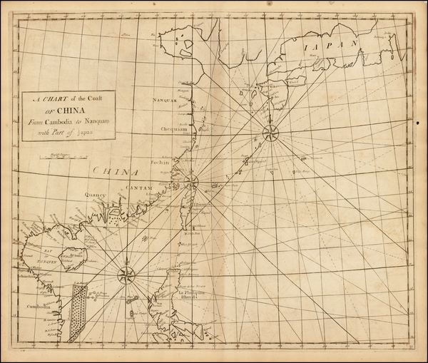 74-China, Japan, Southeast Asia and Philippines Map By John Senex / Edmond Halley / Nathaniel Cutl