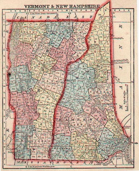 21-New England Map By Sidney Morse  &  Samuel Gaston