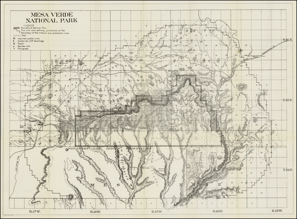 74-Southwest and Rocky Mountains Map By United States Department of the Interior