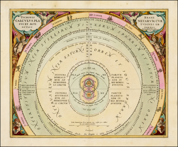 10-Celestial Maps Map By Andreas Cellarius