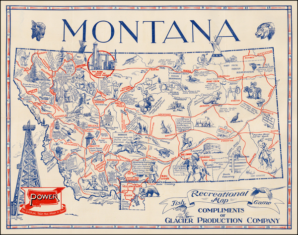 21-Plains and Rocky Mountains Map By Irvin Shope