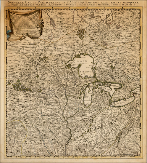 30-Midwest, Plains and Canada Map By Johannes Covens  &  Cornelis Mortier