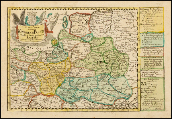 33-Poland Map By Johann George Schreiber