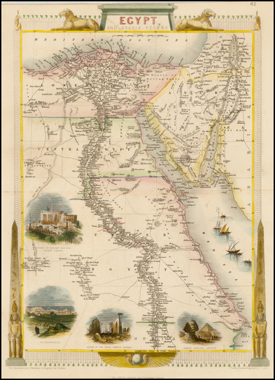 12-Asia, Middle East and North Africa Map By John Tallis