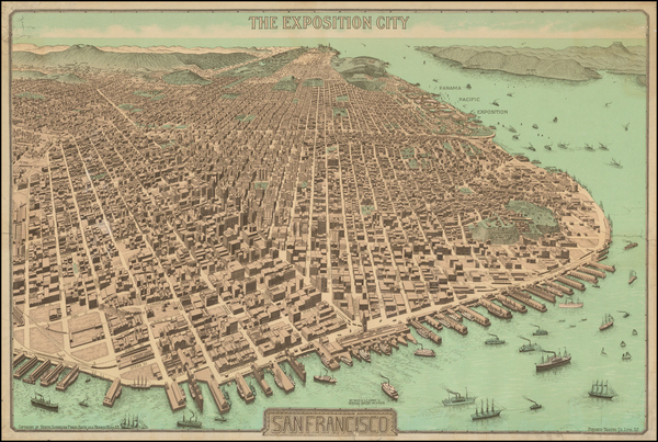 93-California Map By North American Press Assn.