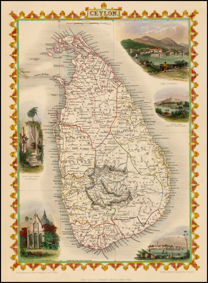 67-India and Other Islands Map By John Tallis