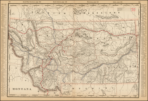 52-Plains and Rocky Mountains Map By George F. Cram