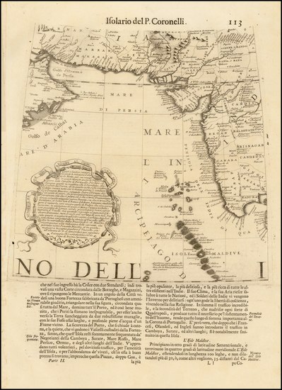 18-India and Central Asia & Caucasus Map By Vincenzo Maria Coronelli