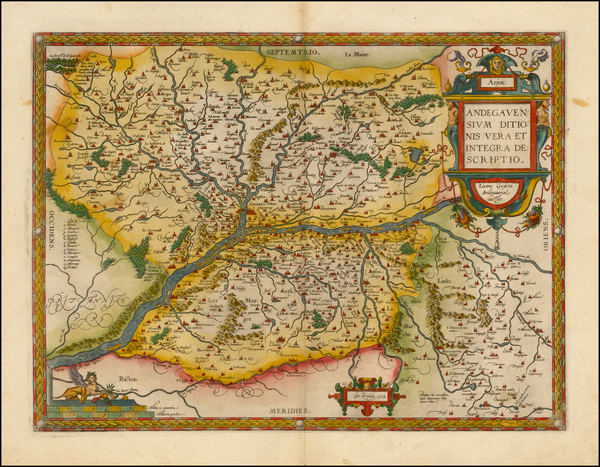 44-France Map By Abraham Ortelius