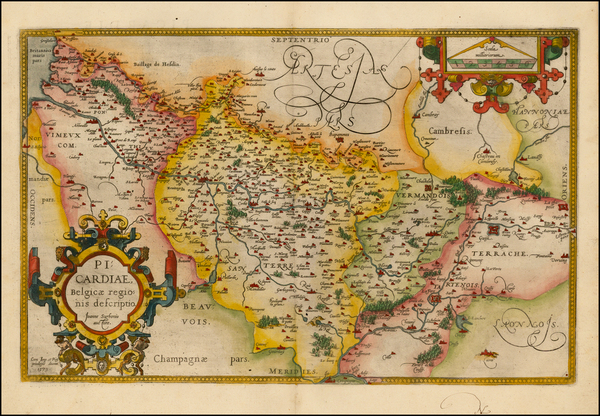 41-France Map By Abraham Ortelius