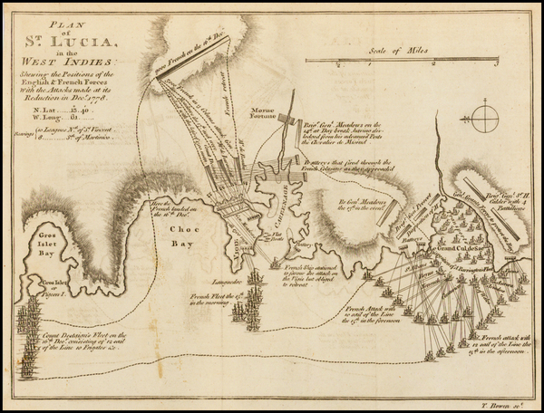 95-Caribbean Map By Gentleman's Magazine