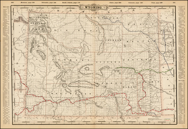 89-Plains and Rocky Mountains Map By George F. Cram