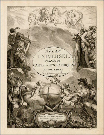 72-Curiosities Map By Gilles Robert de Vaugondy / Charles Francois Delamarche / Charles Picquet