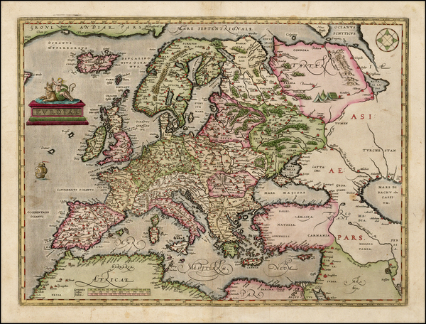 10-Europe and Europe Map By Abraham Ortelius