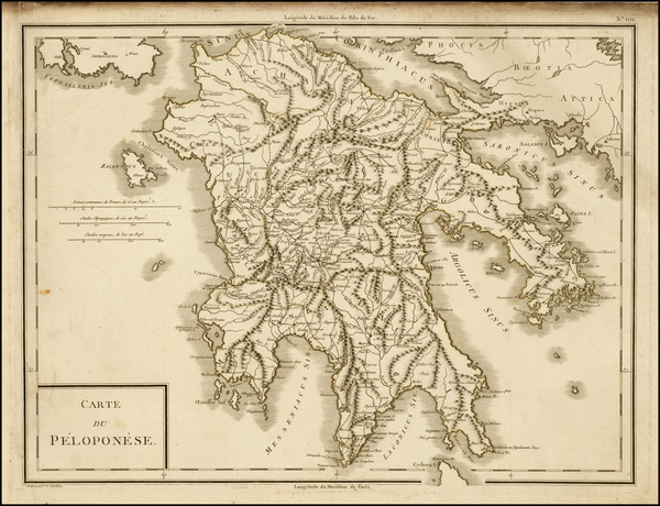 85-Greece Map By Pierre Antoine Tardieu