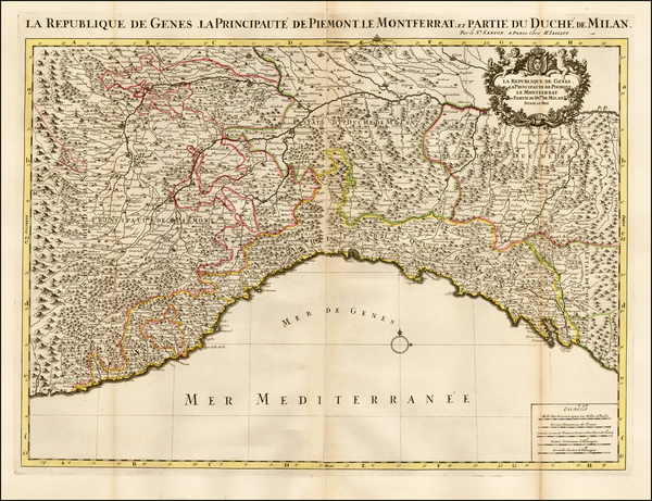 33-Northern Italy Map By Alexis-Hubert Jaillot