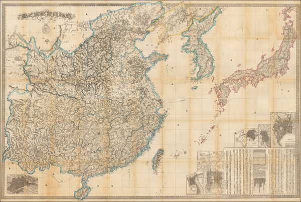 46-China, Japan and Korea Map By Japanese Imperial Army