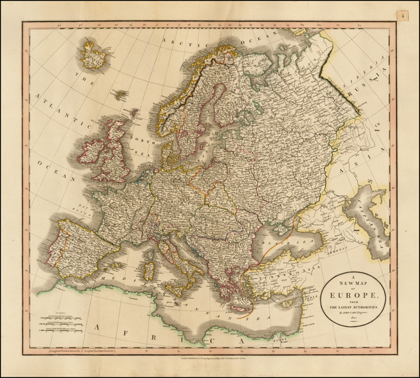 59-Europe and Europe Map By John Cary