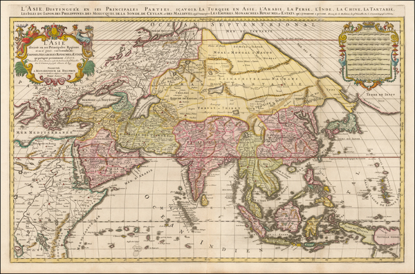 95-Asia and Asia Map By Alexis-Hubert Jaillot