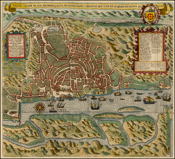 86-India and Other Islands Map By Theodor De Bry