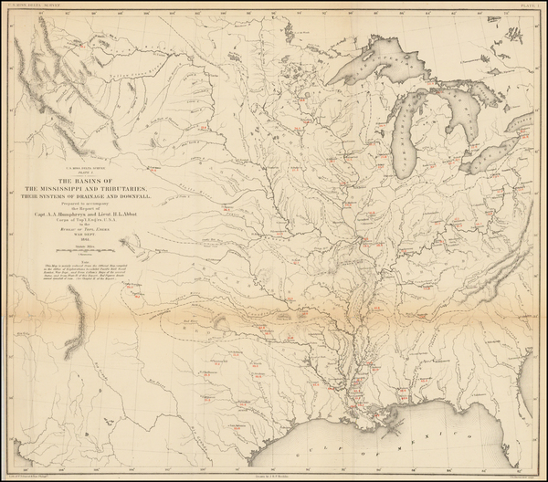 74-United States, South, Texas, Midwest, Plains, Southwest and Rocky Mountains Map By United State