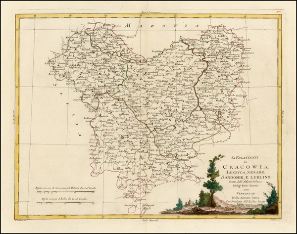 87-Poland Map By Antonio Zatta