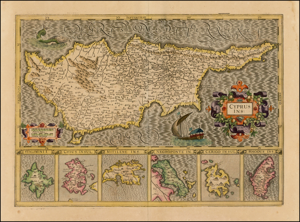 41-Turkey, Balearic Islands and Greece Map By Gerard Mercator