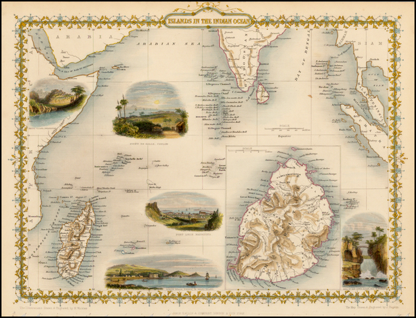 85-India, Southeast Asia and Other Islands Map By John Tallis