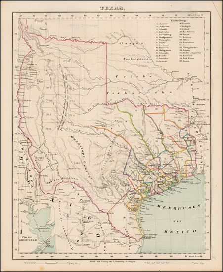 24-Texas Map By Carl Flemming