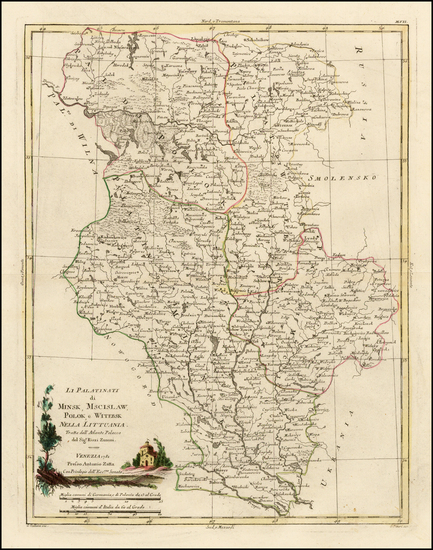 14-Poland and Baltic Countries Map By Antonio Zatta