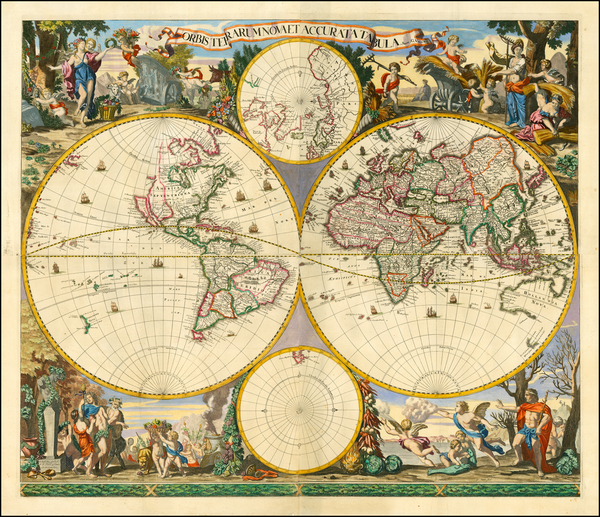 11-World Map By Frederick De Wit / Gerard Valk