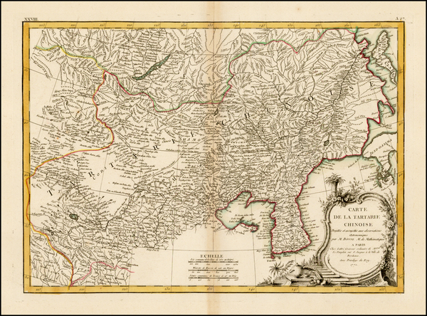 56-China, Korea and Russia in Asia Map By Rigobert Bonne