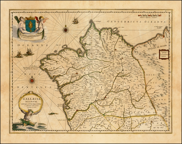 82-Spain Map By Willem Janszoon Blaeu