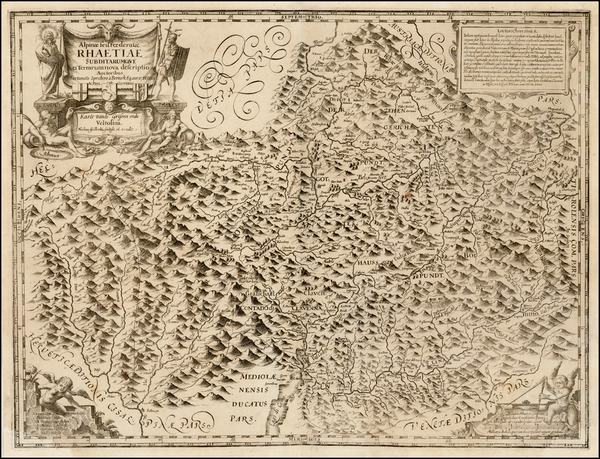 87-Switzerland and Italy Map By Philipp Clüver / Nicholas Van Geelkercken / Fortunat  Spreche