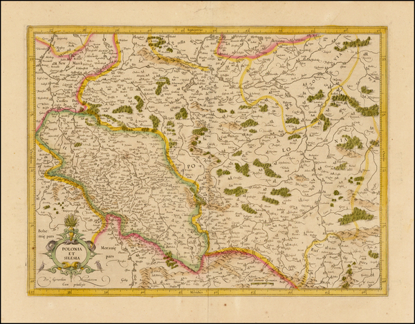 97-Poland Map By Gerhard Mercator