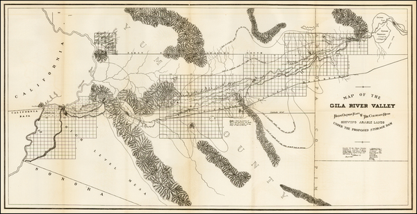 84-Southwest, Arizona and California Map By Anonymous