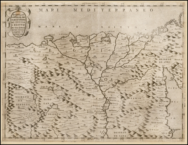 17-Egypt and North Africa Map By Paolo Forlani