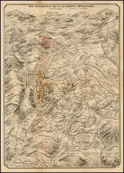 5-Rocky Mountains Map By C. A.  Rohrbacher