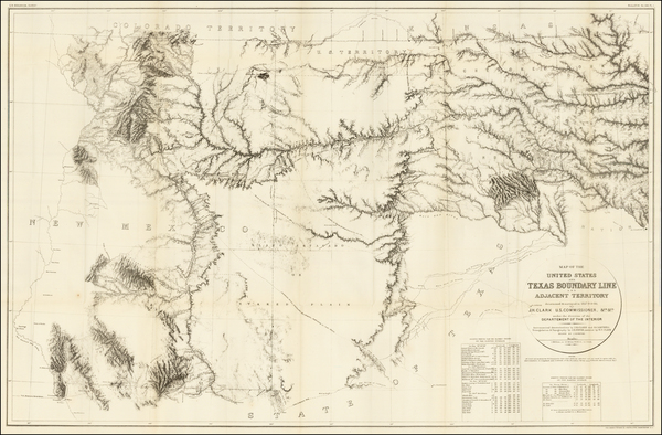 81-Texas and Southwest Map By United States GPO