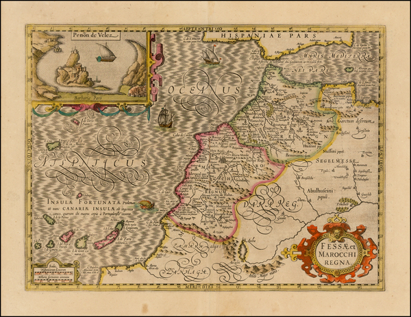 91-North Africa and West Africa Map By Jodocus Hondius