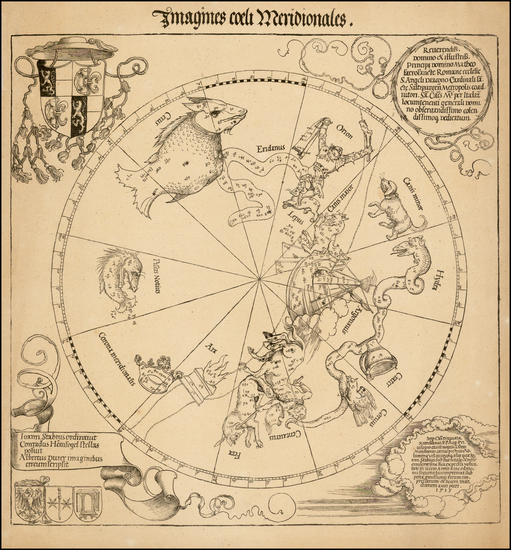 61-Celestial Maps Map By Albrecht  Durer