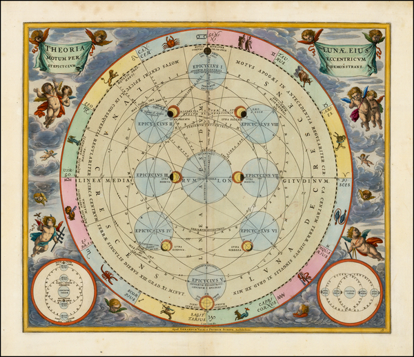 12-Celestial Maps Map By Andreas Cellarius