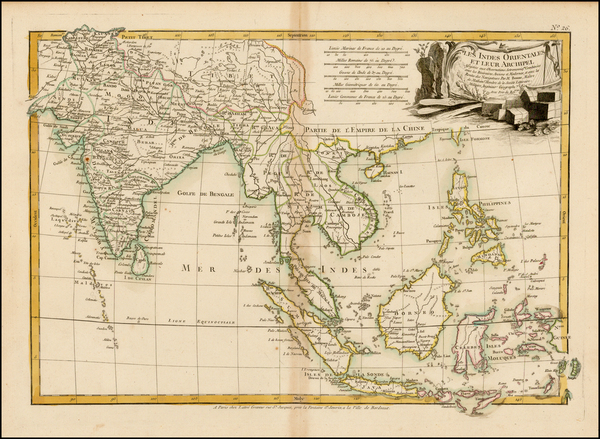 42-India, Southeast Asia and Philippines Map By Jean Lattré