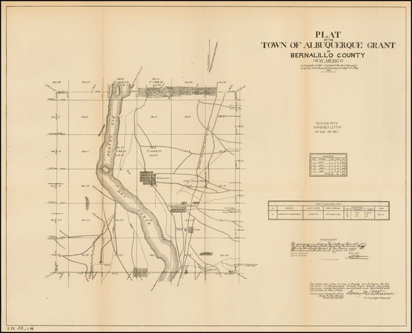 9-Southwest Map By U.S. Government Land Office