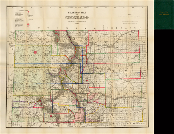 70-Southwest and Rocky Mountains Map By H.L. Thayer