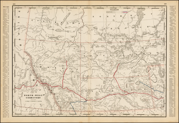 98-Canada Map By George F. Cram